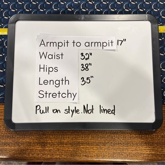 Max Studio Elegant casual geometric print long sleeve knee length Dress - Picture 9 of 14